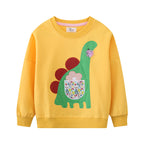 Mädchen Sweatshirt mit kreativem Dinosaurier-Design R&B