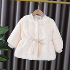Damen kuschelige, gepolsterte Jacke mit Taillengürtel R&B