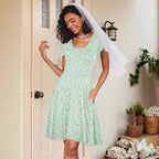 Damen Sommerliches Kleid mit floralem Muster und schwingendem Rock R&B