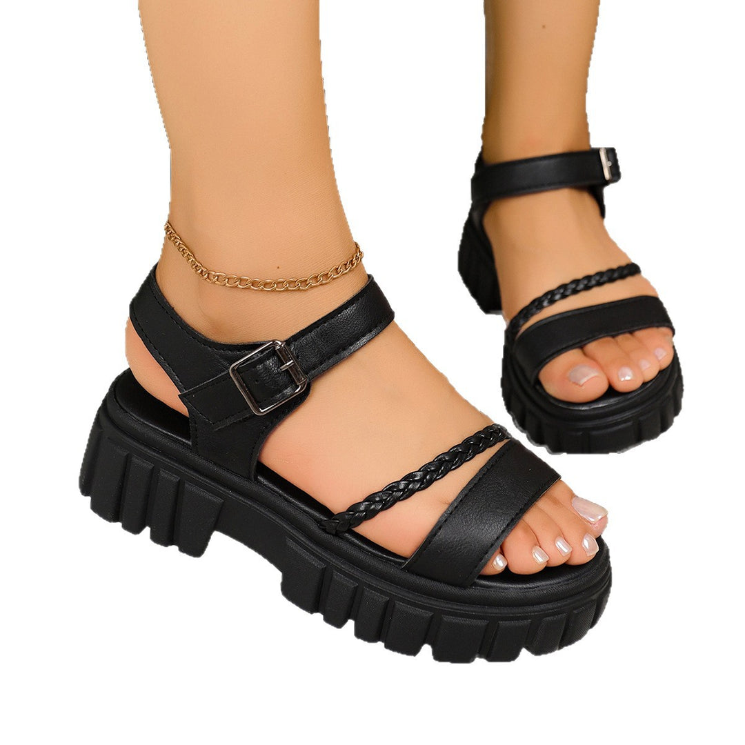 Damen Plattform Sandalen R&B