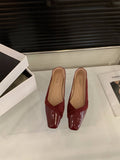 Damen elegante Slingback-Pumps mit modischem Glanz und komfortablem Fußbett R&B