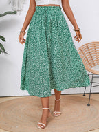 Damen Midi-Rock mit floralen Print R&B