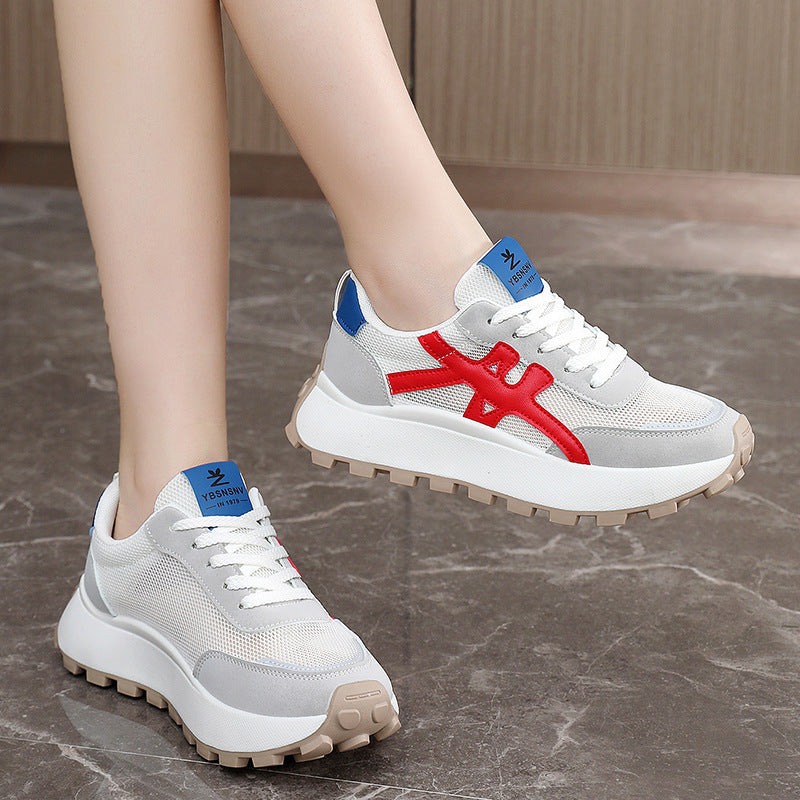 Damen Sportliche Sneaker mit atmungsaktiver Mesh-Oberfläche und dämpfendem Komfort R&B
