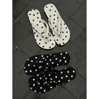 Damen trendige Zehentrenner-Sandalen mit Polka-Dots-Dekor R&B