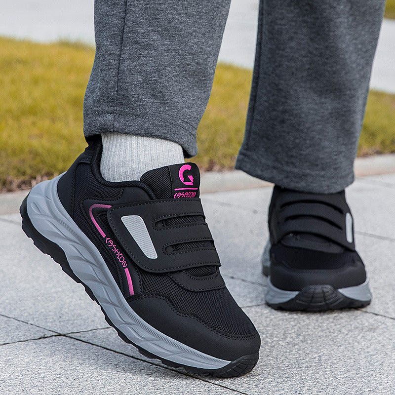 Damen Sportliche Sneakers mit praktischem Klettverschluss und atmungsaktiver Mesh-Oberfläche R&B