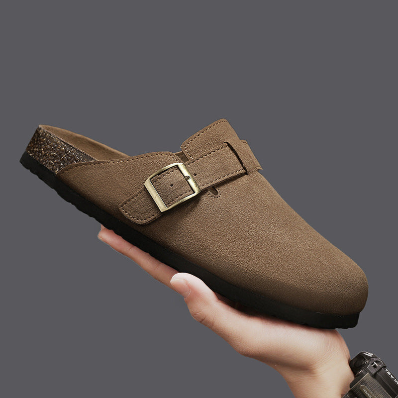 Damen elegante Clogs mit verstellbarem Riemen und rutschfester Sohle R&B
