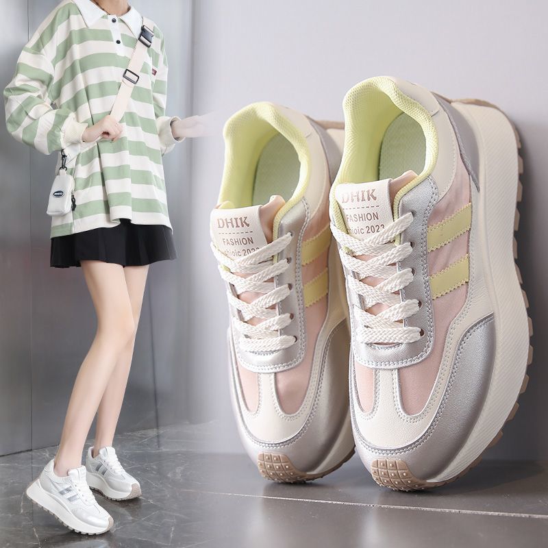 Damen Modische Plateau-Sneaker mit bequemem Fußbett und sportlichem Design R&B