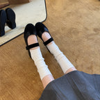 Damen Elegante Mary Jane Schuhe mit verstellbarem Riemen und weichem Leder R&B
