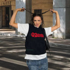 Damen Sportliche Strickweste mit modernem Karomuster R&B