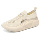 Damen Bequeme Slip-On Sneakers mit atmungsaktiver Mesh-Oberfläche und flexibler Sohle R&B