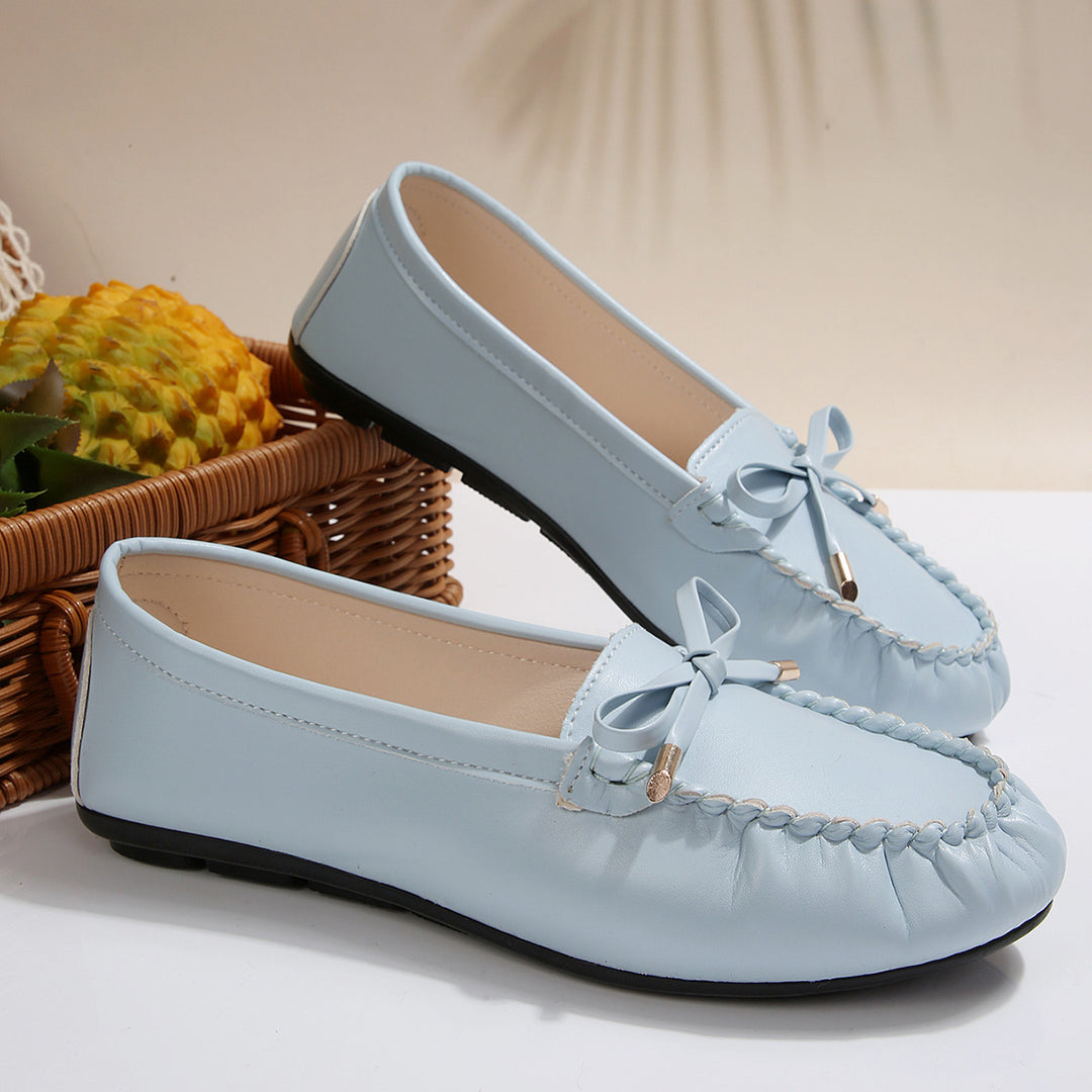 Damen Mokassins mit elegantem Schleifen-Detail und komfortabler Sohle R&B