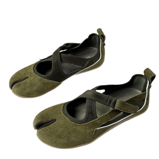 Damen Sportliche Ballerinas mit flexiblem Riemchen und atmungsaktivem Obermaterial R&B