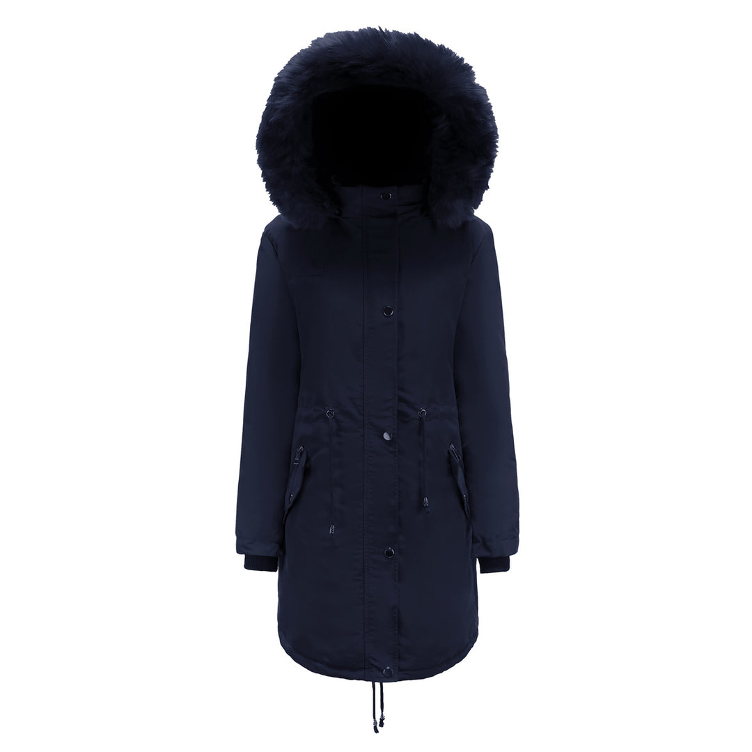 Damen Parkajacke mit abnehmbarem Kunstfellkragen und seitlichen Reißverschlusstaschen R&B