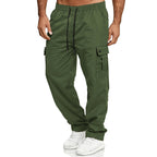 Herren nan lockere Cargo-Hose mit elastischem Bund und Kordelzug R&B