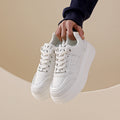 Damen modische Sneakers mit hohem Plateau und atmungsaktivem Design R&B