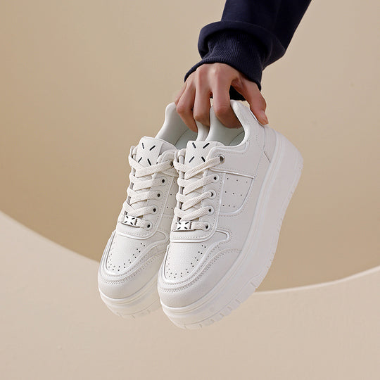 Damen modische Sneakers mit hohem Plateau und atmungsaktivem Design R&B