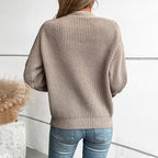 Damen Strickjacke mit tiefem V-Ausschnitt und praktischen Taschen