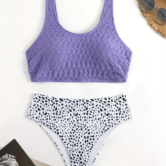 Damen Sportliches Bikini-Set mit elastischen Trägern R&B