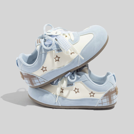 Damen Sneakers mit modernem Sternen-Muster und weicher Dämpfung R&B