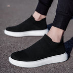 Damen bequeme Slip-On Sneakers mit atmungsaktivem Obermaterial