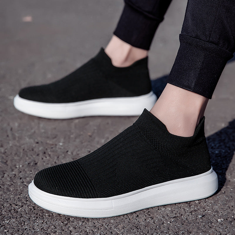 Damen bequeme Slip-On Sneakers mit atmungsaktivem Obermaterial