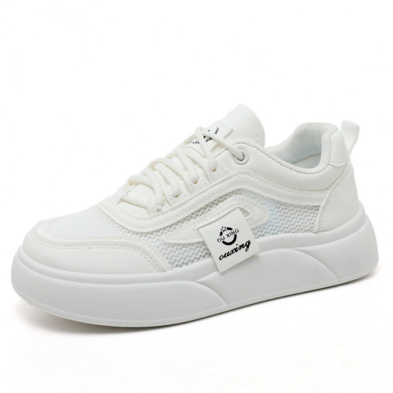 Damen Trendige Sneaker mit atmungsaktivem Mesh-Obermaterial und komfortablem Plateau R&B