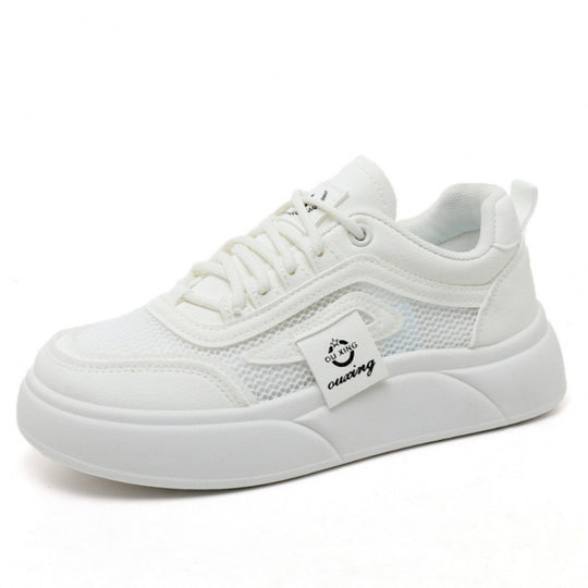 Damen Trendige Sneaker mit atmungsaktivem Mesh-Obermaterial und komfortablem Plateau R&B