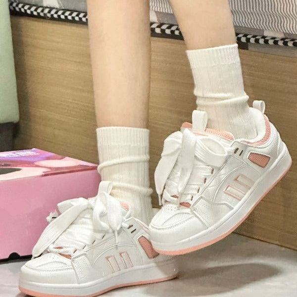Damen Sportliche Sneakers mit praktischer Schnürung und atmungsaktiver Mesh-Oberfläche