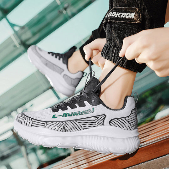 Damen Sportliche Lauf-Sneaker mit atmungsaktiver Mesh-Oberfläche und gepolsterter Sohle R&B