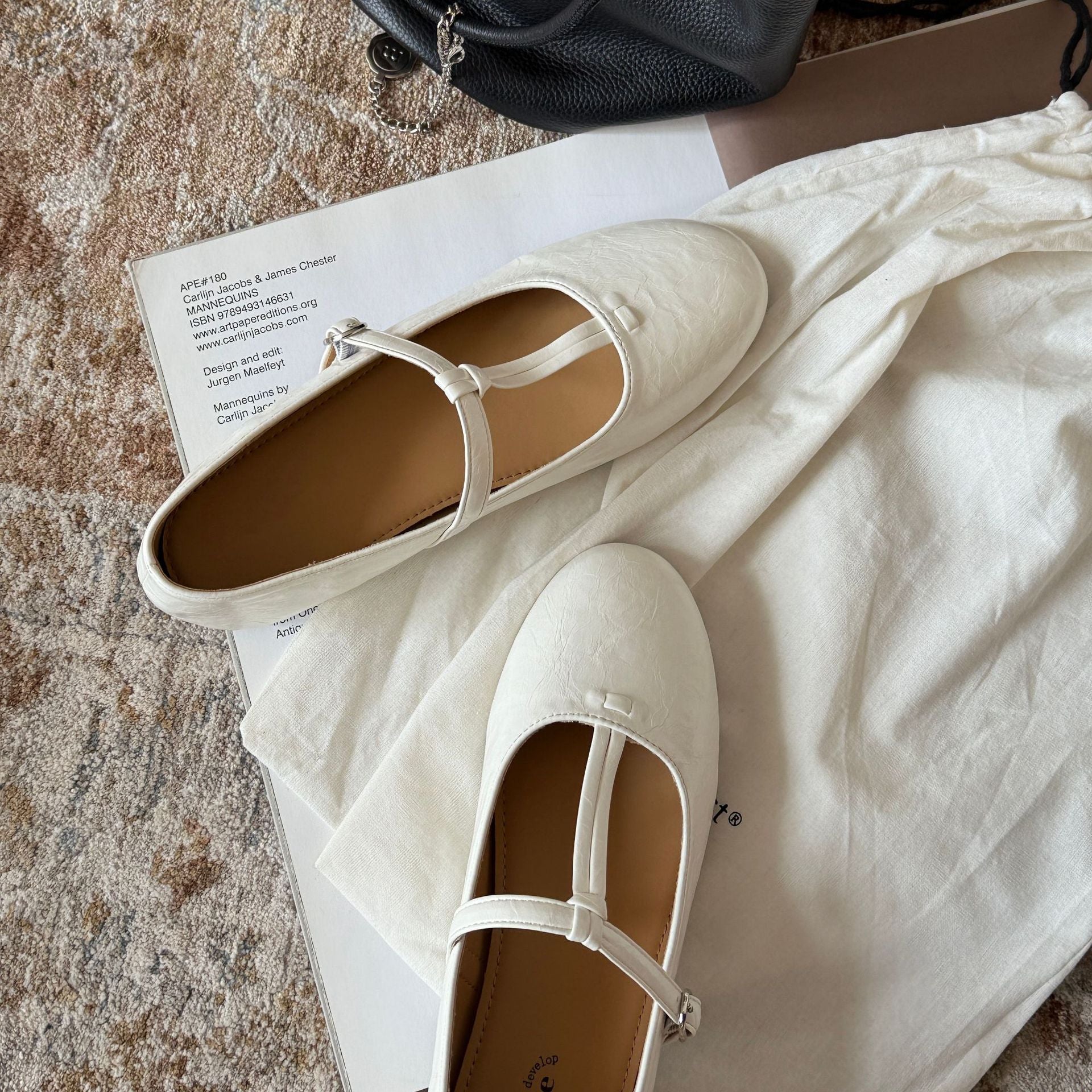 Damen Elegante Mary Jane Ballerinas mit modischem Riemchen und bequemer Polsterung R&B