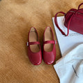Damen Ballerinas mit verstellbarem Riemchen und gepolsterter Innensohle R&B