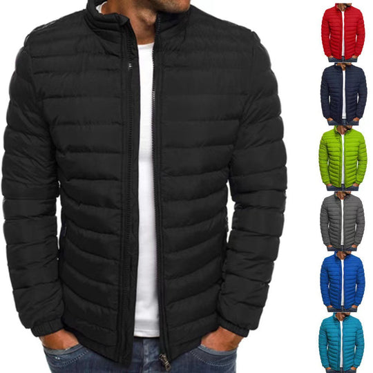 Herren leichte Steppjacke mit hohem Kragen und optimaler Isolierung R&B