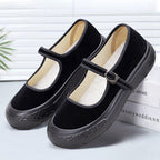 Damen komfortable und elegante Ballerinas mit verstellbarem Riemchen R&B