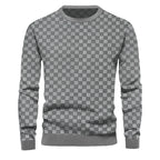 Herren Strukturierter Pullover aus hochwertigem Baumwollmix R&B
