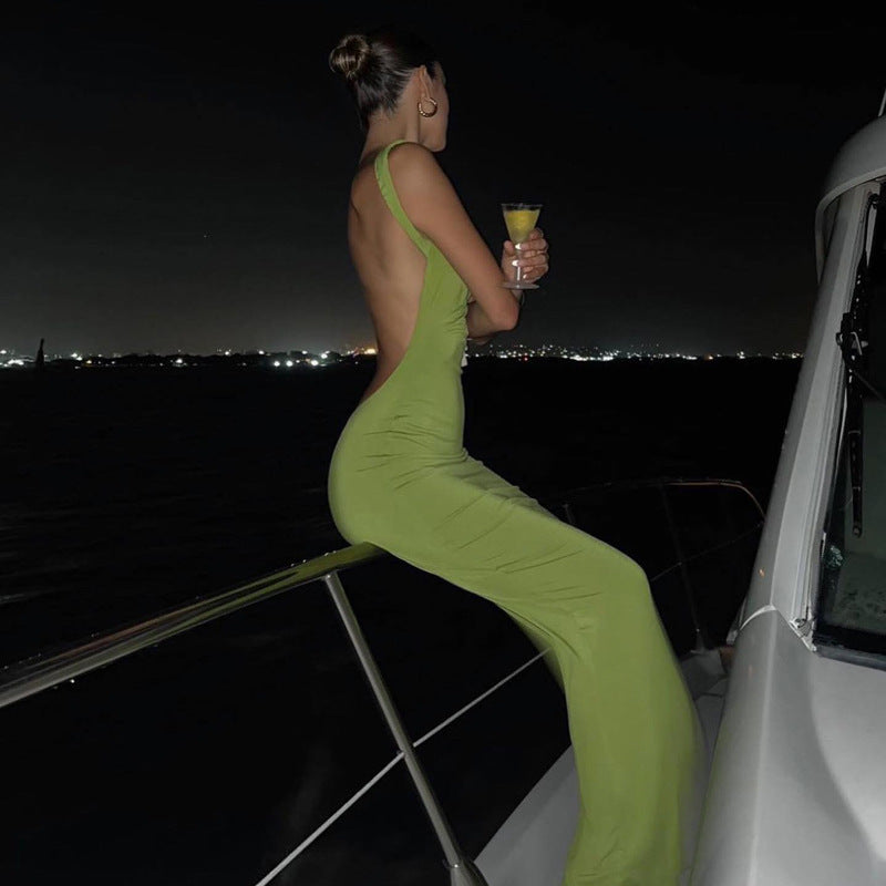 Damen figurbetontes Abendkleid mit schickem Cowl-Ausschnitt R&B