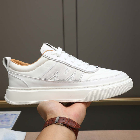 Damen Sportliche Sneakers mit luxuriösem Leder und rutschfester Laufsohle R&B
