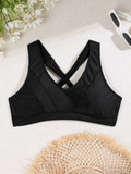 Damen Sport-Bikini-Oberteil mit elegantem Rückenschnitt R&B