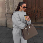 Damen Bequemer Sportanzug mit weitem Schnitt und modischen Details R&B