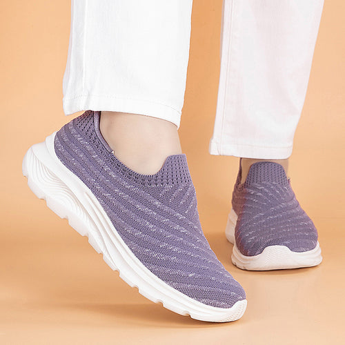 Damen Sportliche Slip-On Sneakers mit Flex outsole und atmungsaktivem Obermaterial R&B