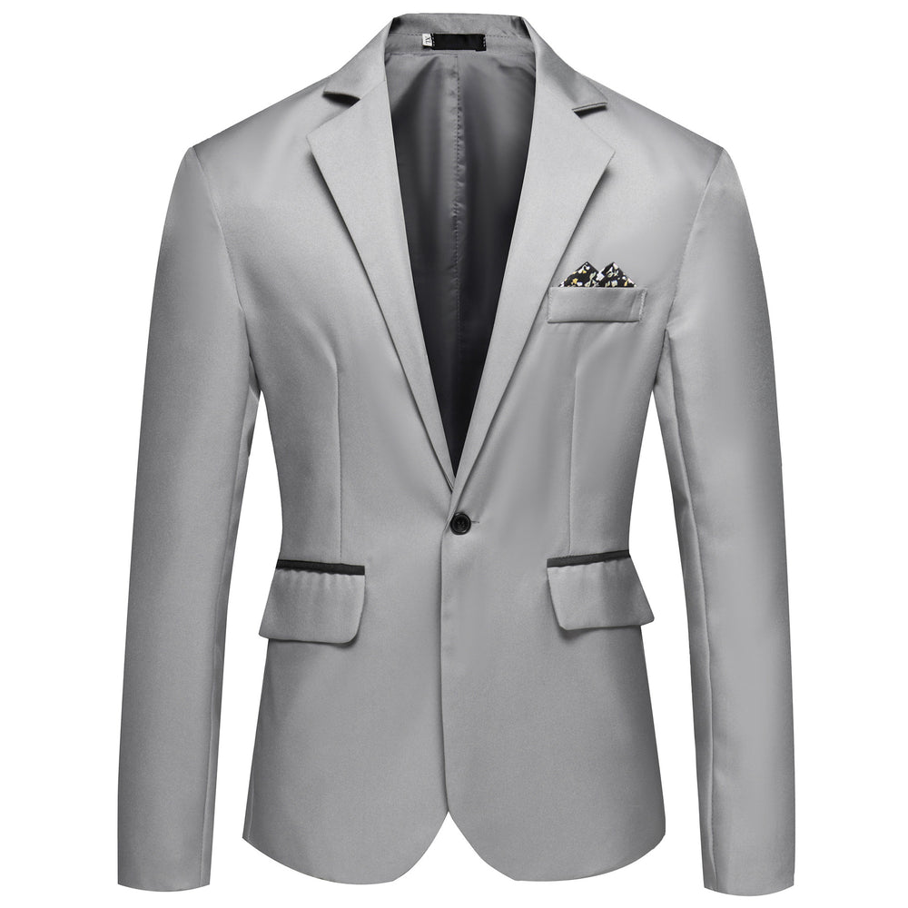 Herren modischer und eleganter Anzugjacke mit satiniertem Finish R&B