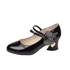 Damen elegante Pumps mit ornamentaler Schmetterlingsapplikation R&B