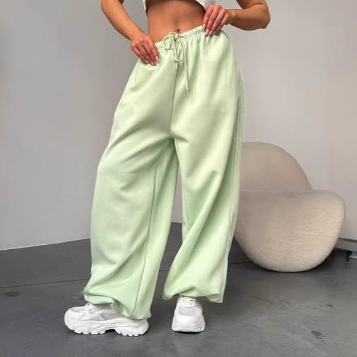 Damen Weite Sporthose mit elastischem Bund R&B