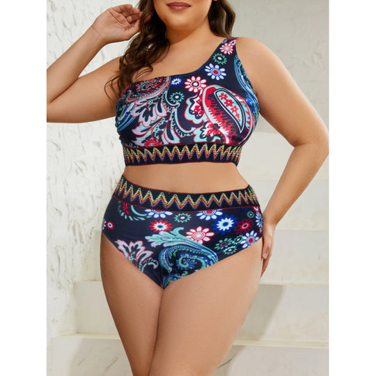 Damen Bikini-Set mit floralem Muster und sportlichem Schnitt R&B