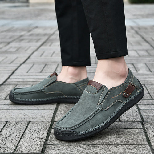 Herren bequeme Mokassins aus hochwertigem Leder R&B