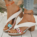Damen Blumendekorierte Heels R&B