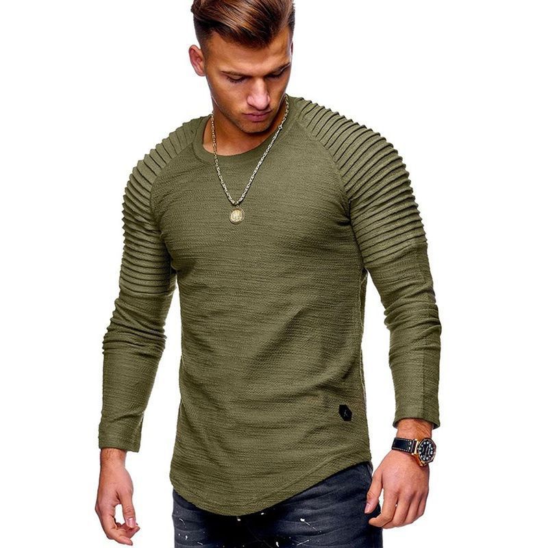 Herren Langarmshirt mit strukturiertem Design R&B