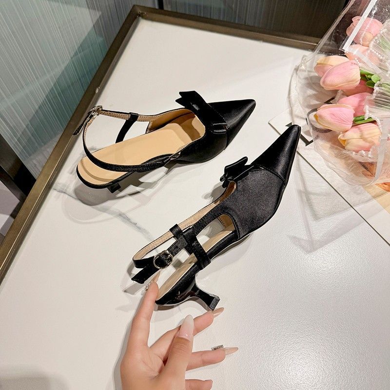 Damen Slingback-Pumps mit eleganter Schleifen-Detail R&B