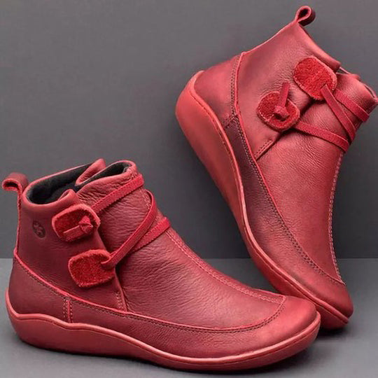 Damen Elegante stiefeletten mit praktischem Schnallen-Design R&B