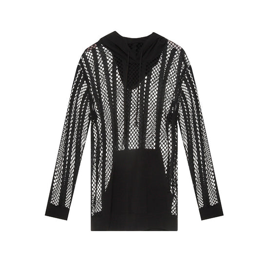 Damen Sportlicher Kapuzenpullover mit Luftmesh von R&B