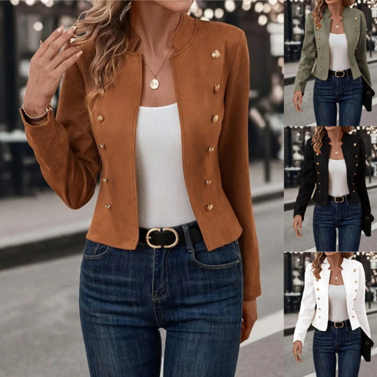 Damen Blazerjacke mit eleganten Knopfdetails und hochwertiger Verarbeitung R&B